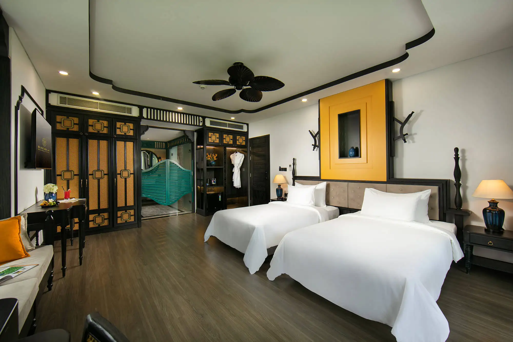 Bliss Hoi An offers a variety of room types, all fully equipped