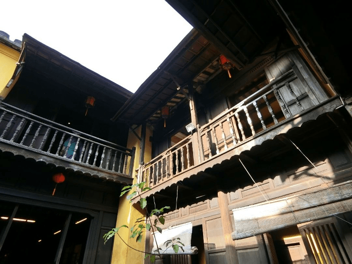 A corner of Tan Ky Old House architecture in Hoi An