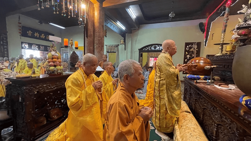 Worship space inside Phap Bao Pagoda Hoi An