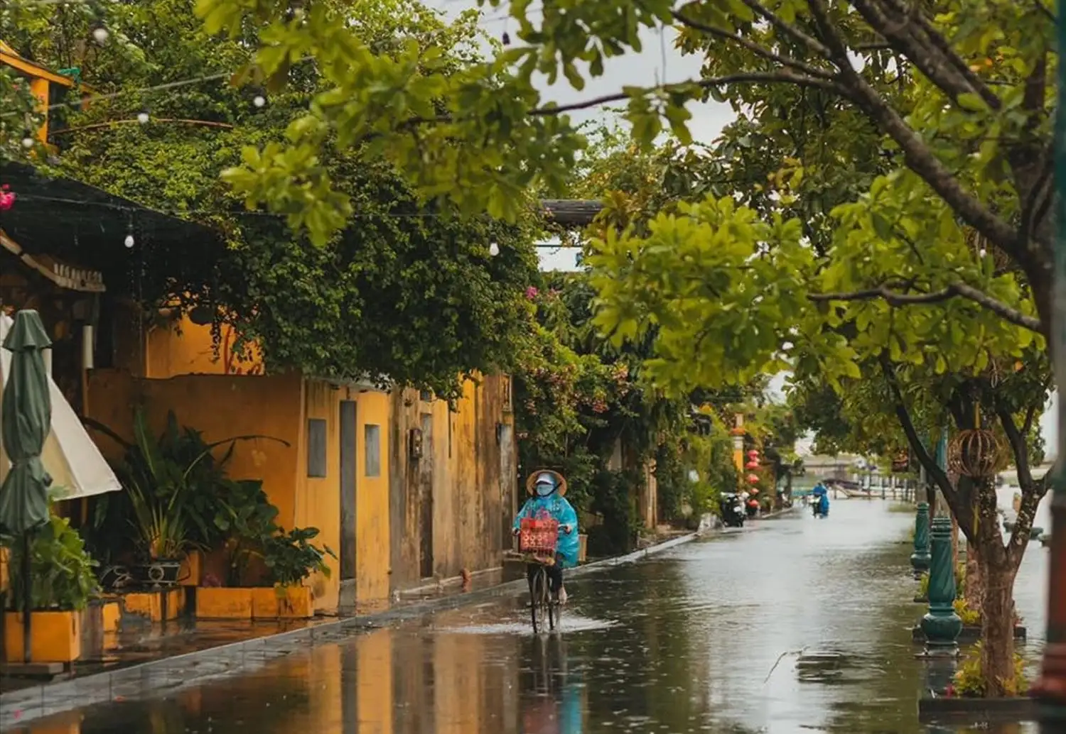 It rains a lot in November in Hoi An