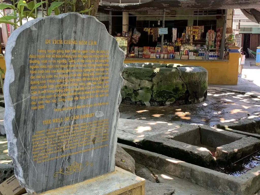 The Champa Ancient Well - Cham islands in January 