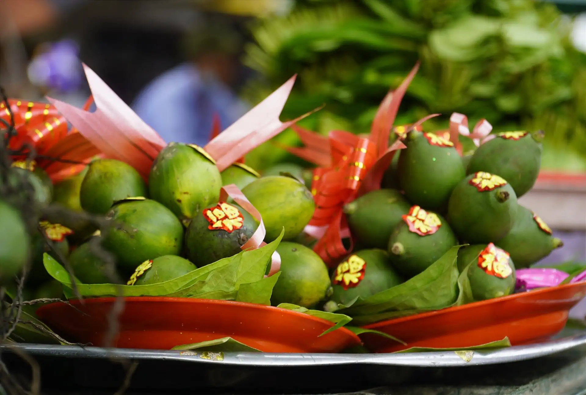 Betel leaves and areca nuts