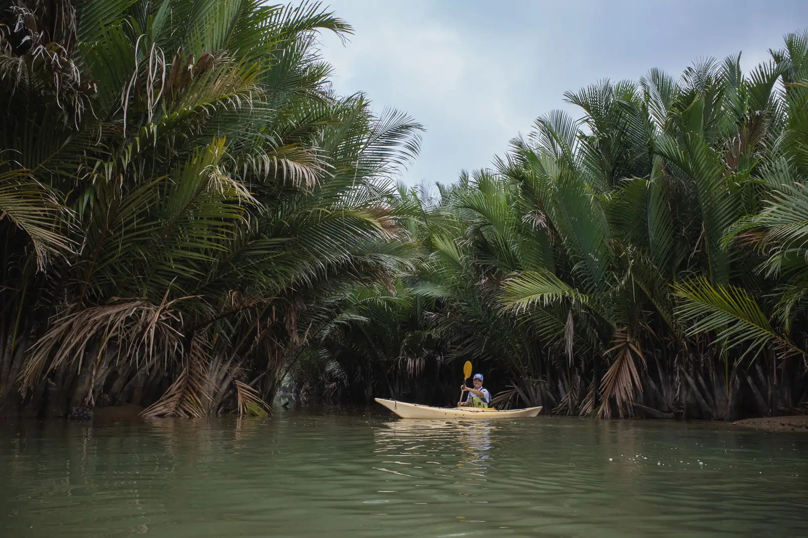 Kayaking experience through Cam Thanh’s coconut forest (source: collected)