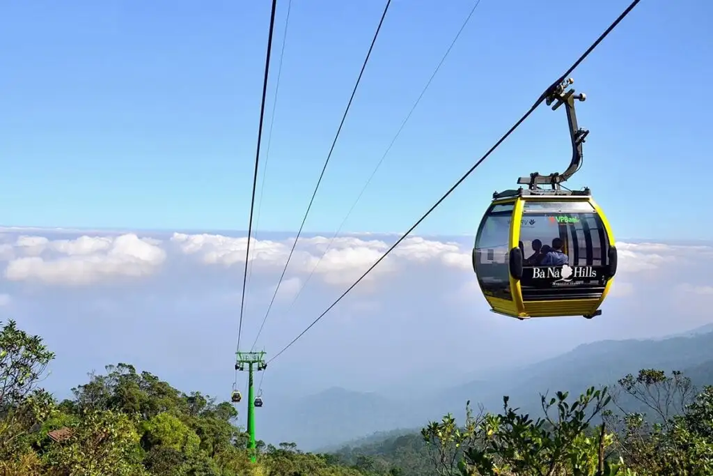 Cable cars to Ba Na Hills Da Nang (Source: Sun World Ba Na Hills)