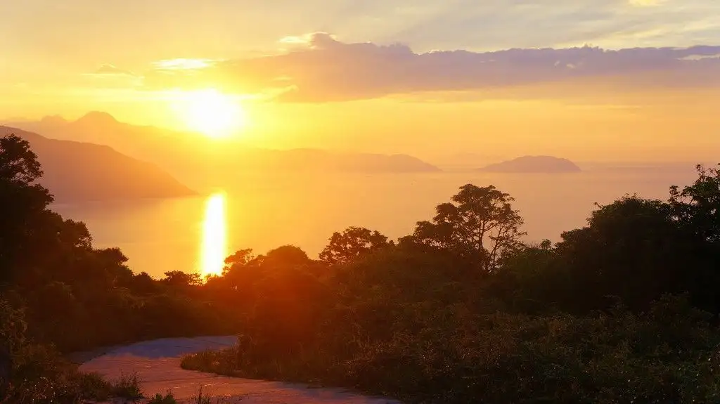 Sunset over Son Tra peninsula