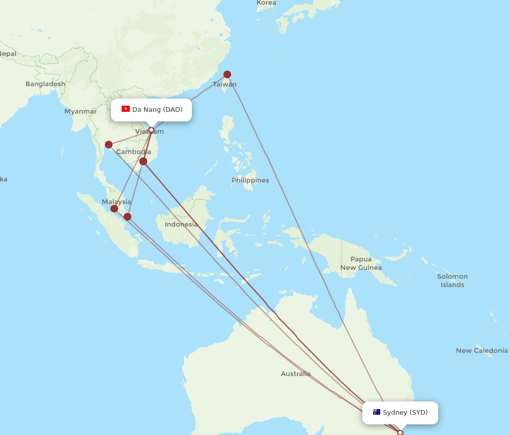 Fly from Sydney to Da Nang
