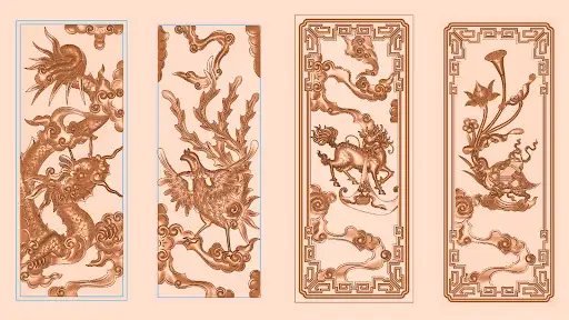Vietnamese 4 sacred mythical creatures (source: Maufree)