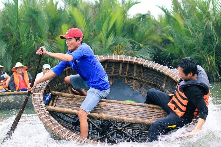 Experience spinning around in a basket