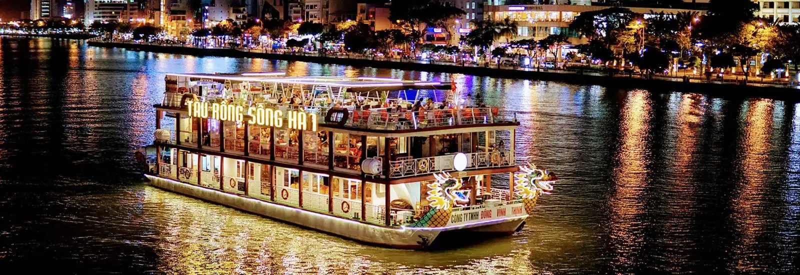 Enjoy a romantic dinner cruise on the Han River (source: dulichsonghan)