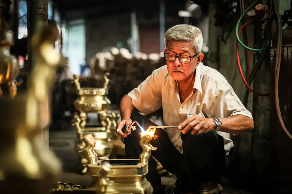 Phuoc Kieu Bronze Casting Village's story began in the 17th century (Sour: Lv Travel)