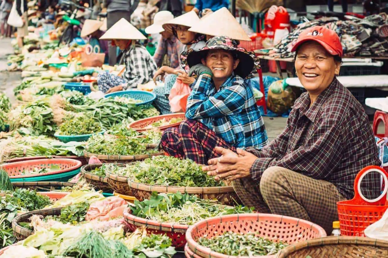 Hoi An morning market - Architectural charm reflects the essence of an ancient town.