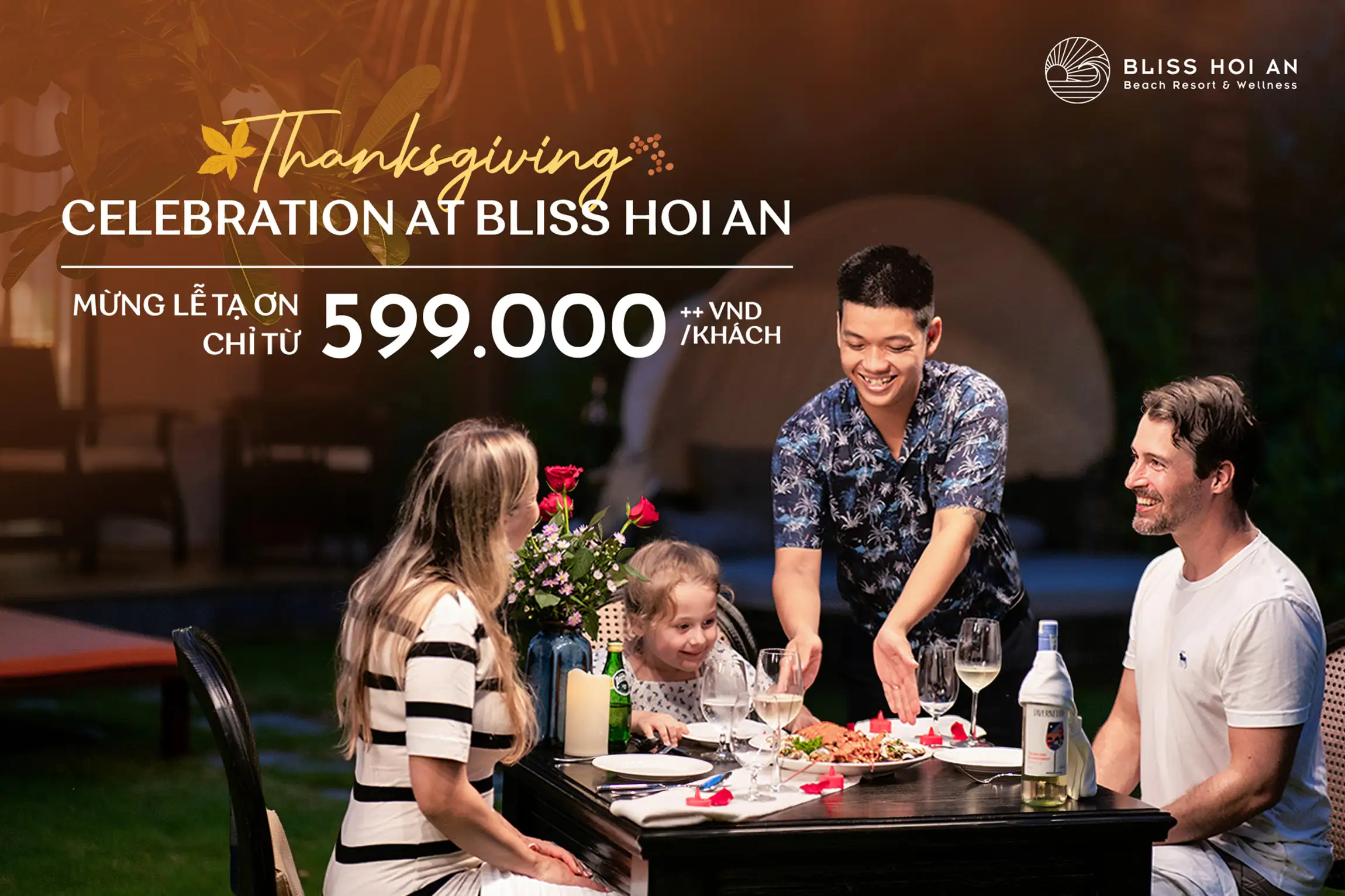 THANKSGIVING CELEBRATION AT BLISS HOI AN