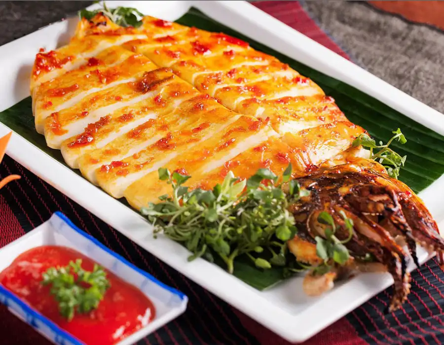 Grilled squid