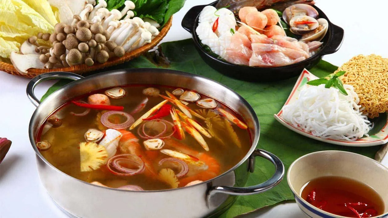 Seafood hotpot