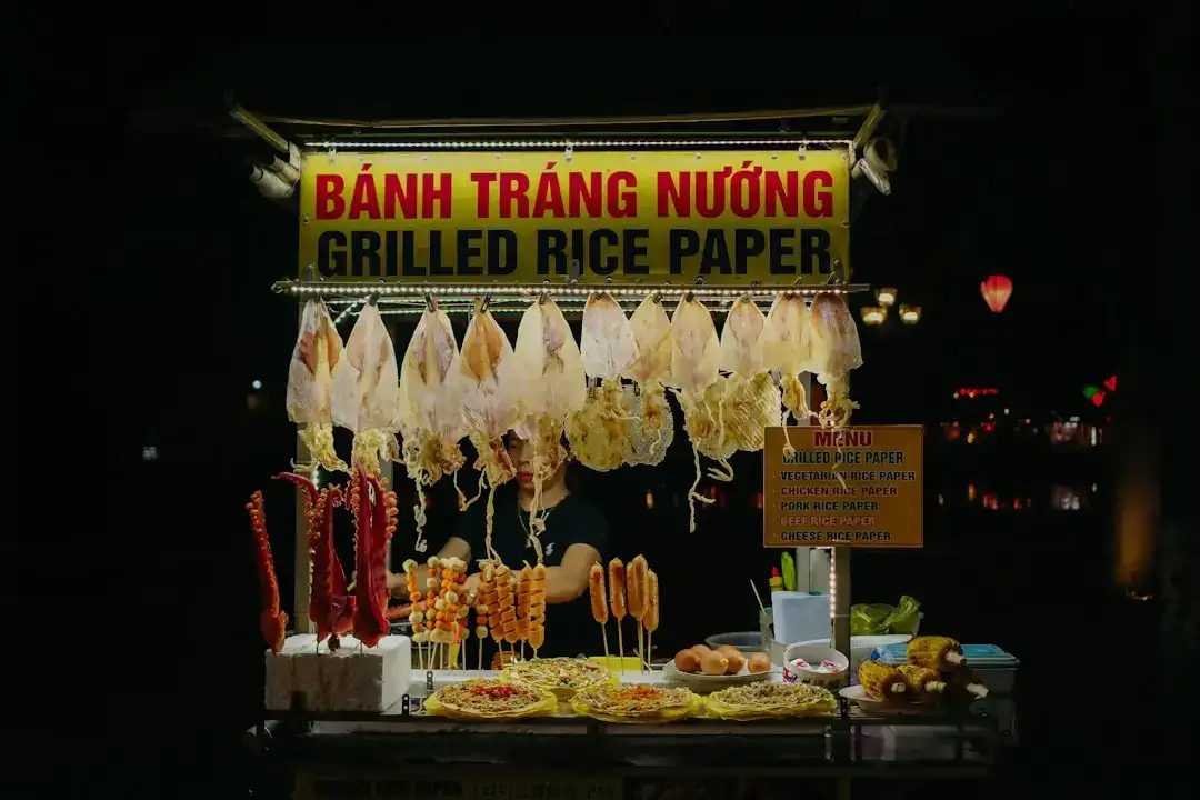 Banh Trang Nuong or Grilled Rice Paper (source: Airial Travel)