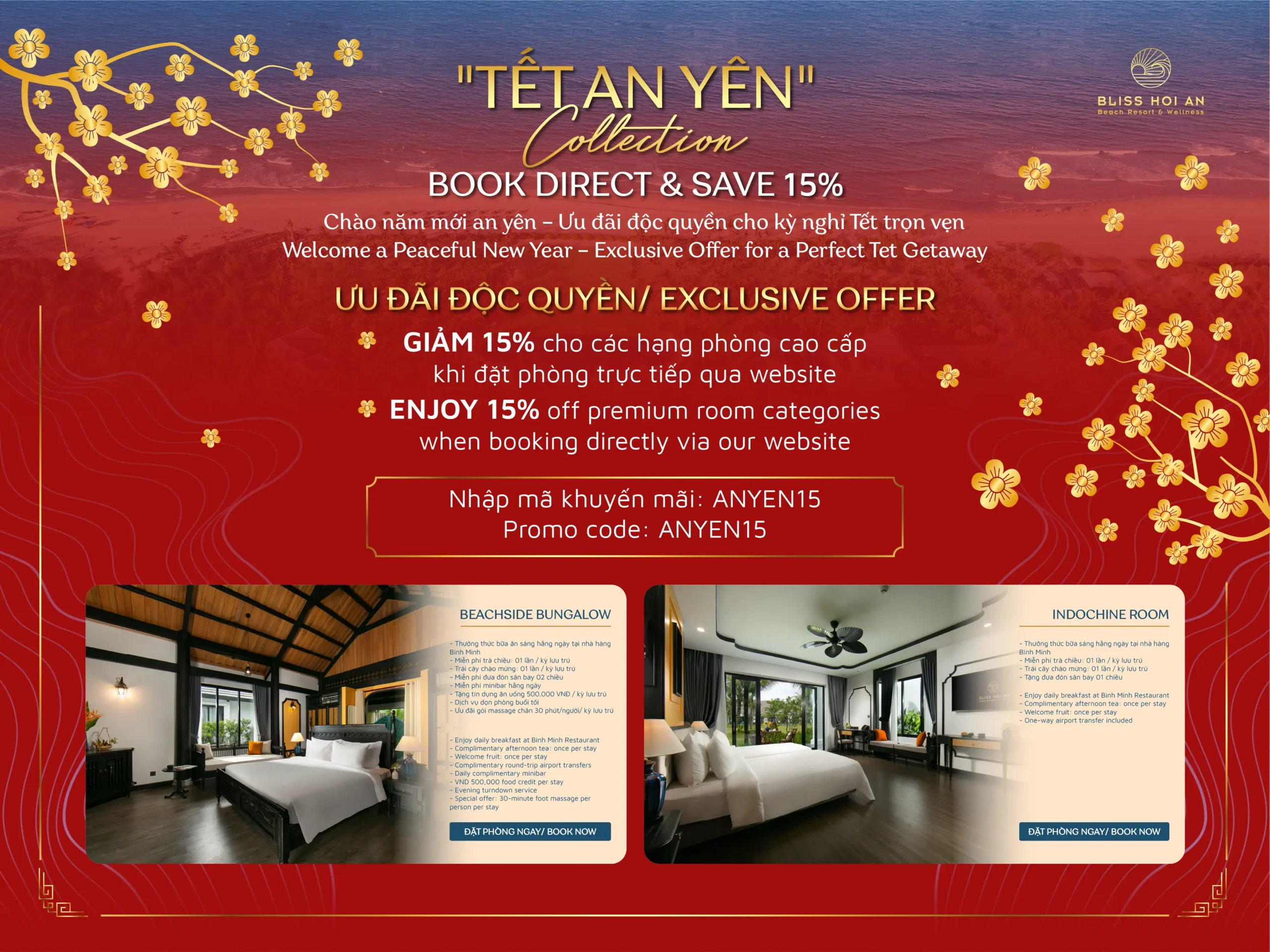 “TẾT AN YÊN” COLLECTION – ENJOY 15% OFF – STAY PERIOD: 16/02/2026 – 28/02/2026