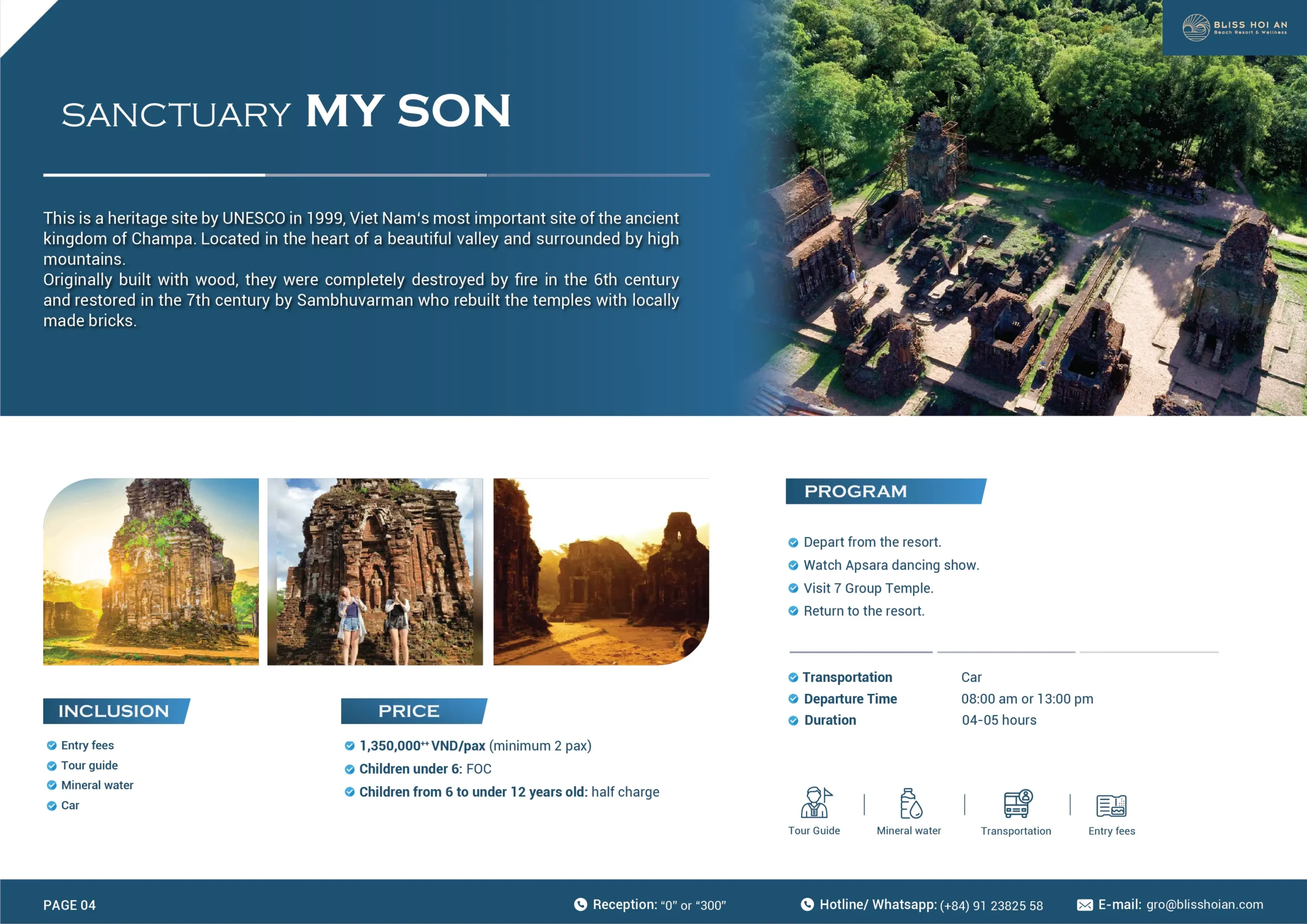 My Son Sanctuary tour by Bliss Hoi An Beach Resort & Wellness