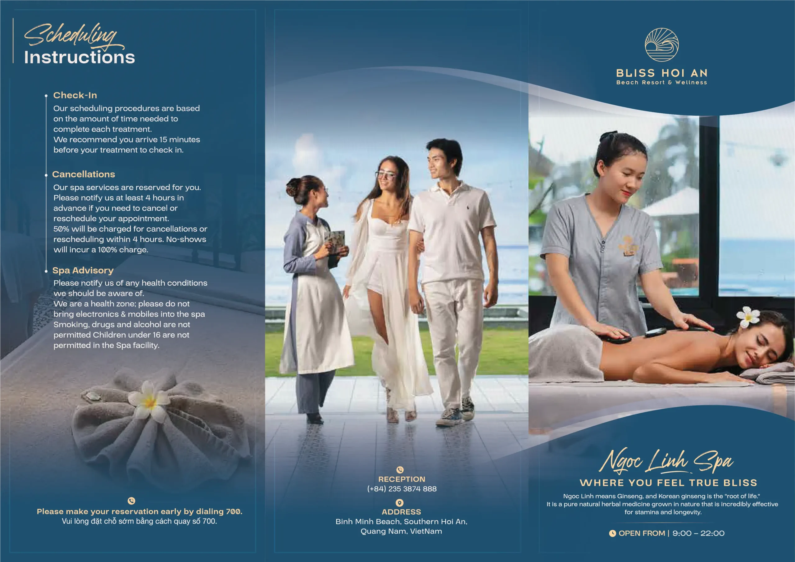 SPA menu