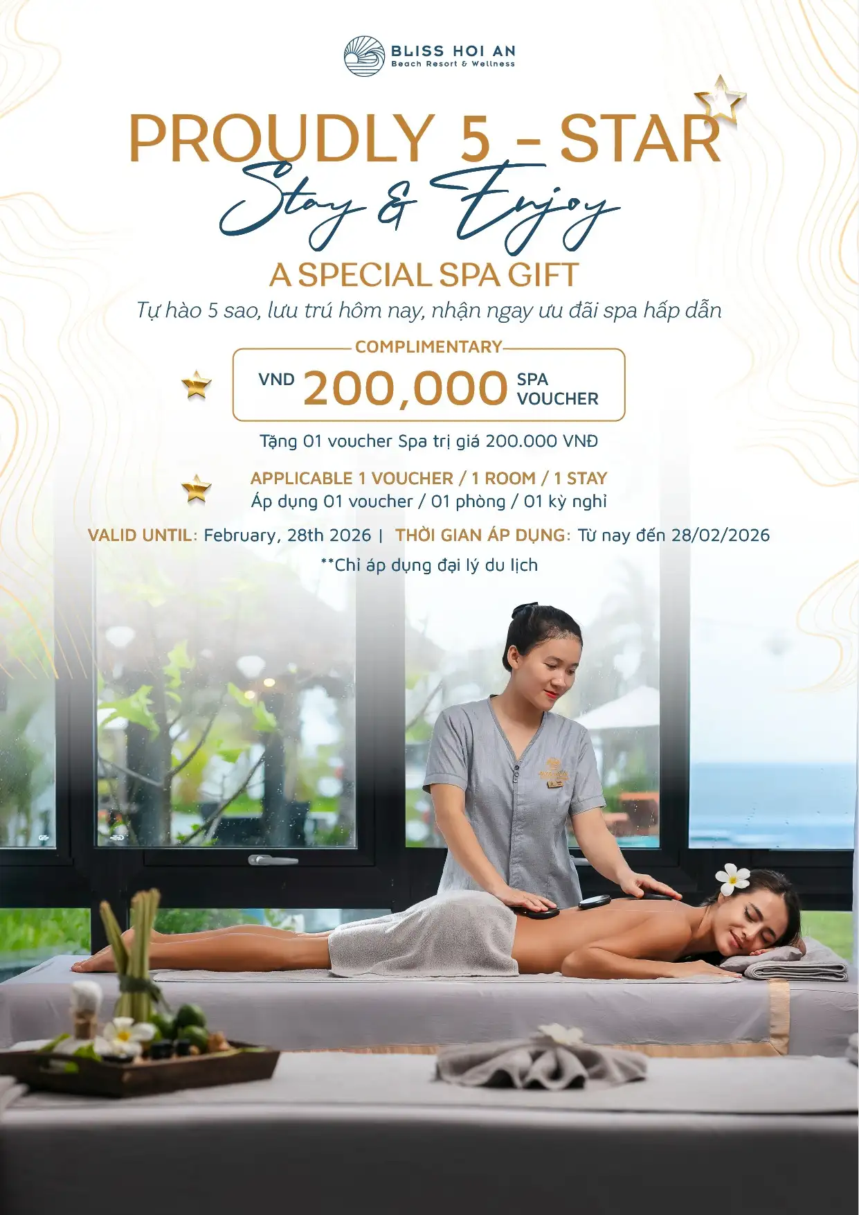 PROUDLY 5-STAR, STAY & ENJOY A SPECIAL SPA GIFT