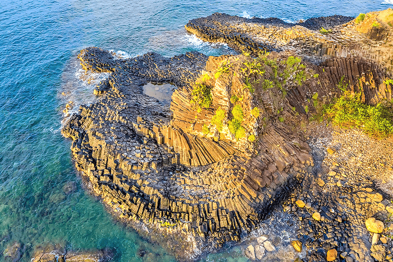 An aerial view of ganh da dia (source: Binh Phuoc news)