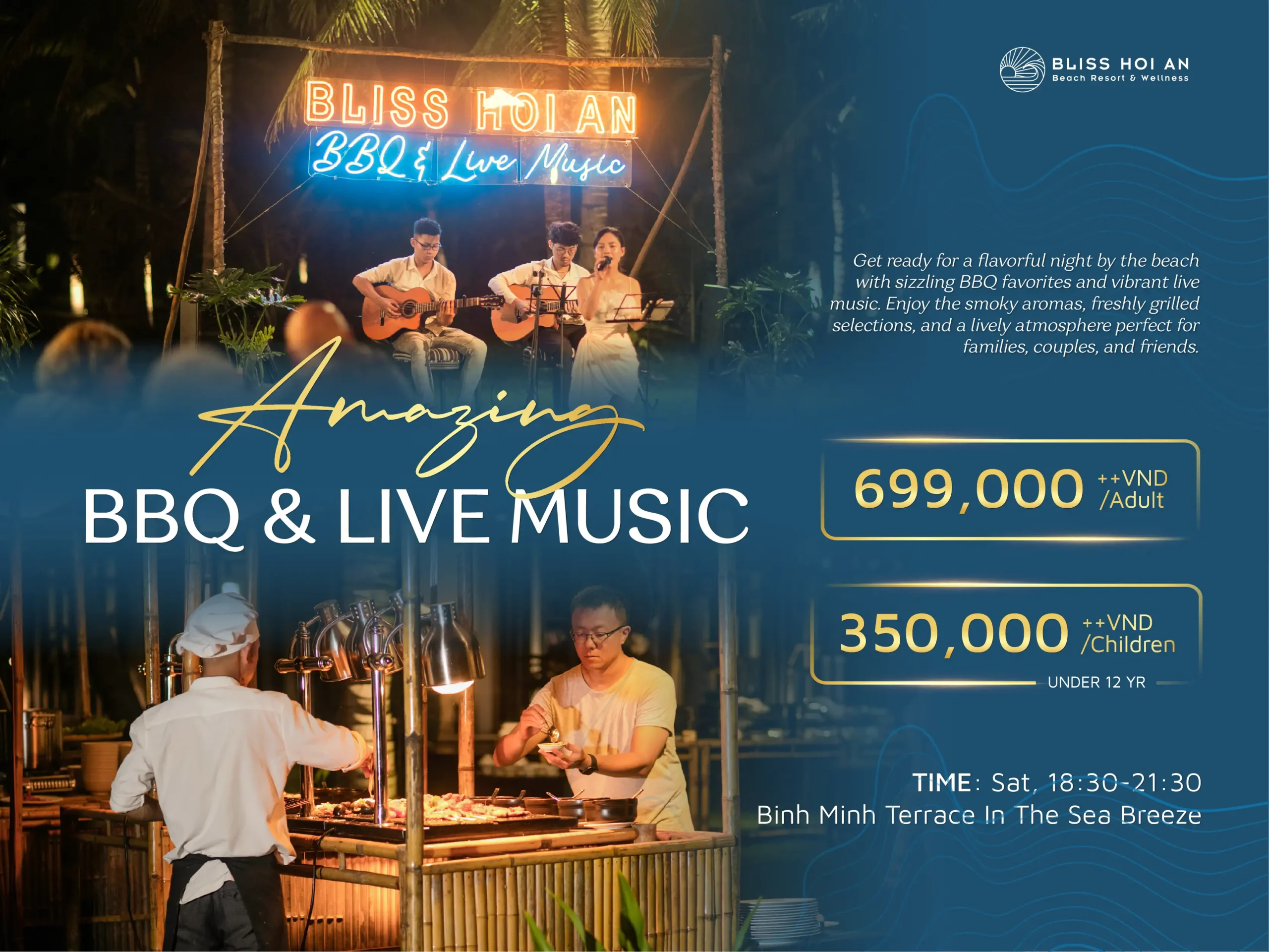 INDULGE IN SEASIDE BBQ & LIVE MELODIES