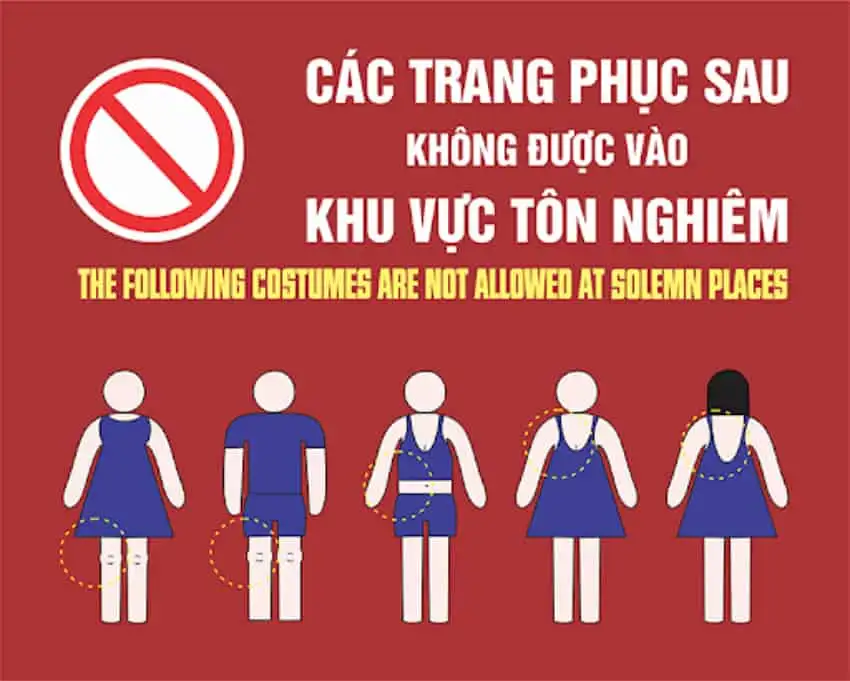 What NOT to wear to My Son Sanctuary? (Source: Explore Vietnam)