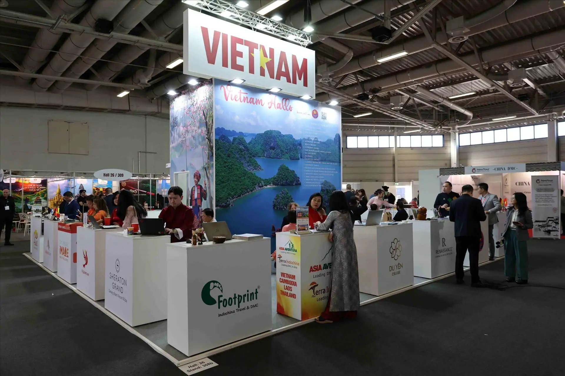 The participation of diplomatic representatives and national tourism promotion activities at international events like ITB Berlin has played an important role in helping Vietnamese tourism businesses, including Bliss Hoi An, expand their global presence