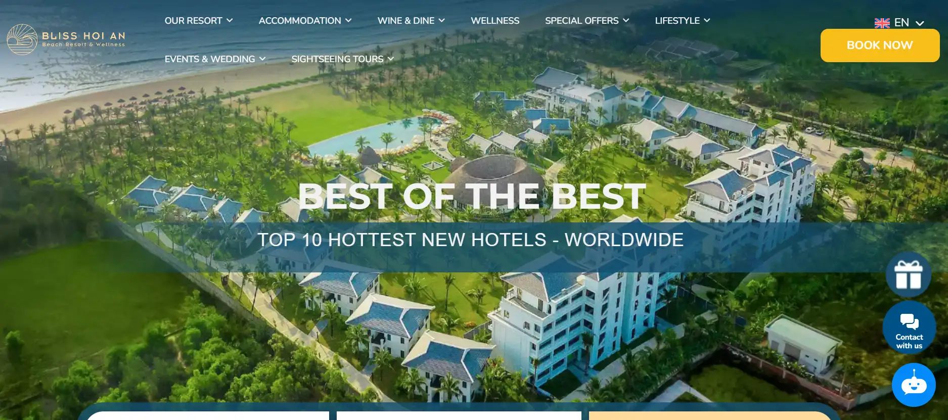 Bliss Hoi An Beach Resort & Wellness website