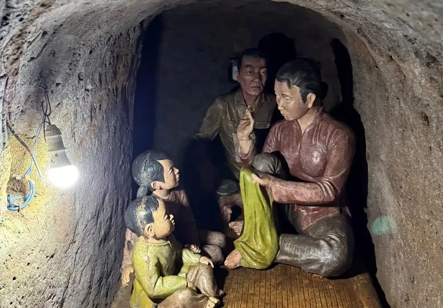 Civilian survival purpose of Vinh Moc Tunnels (