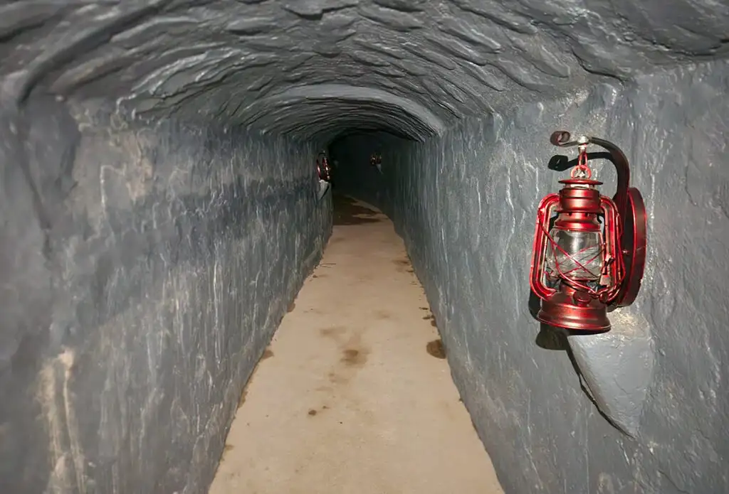Navigating the narrow underground tunnels
