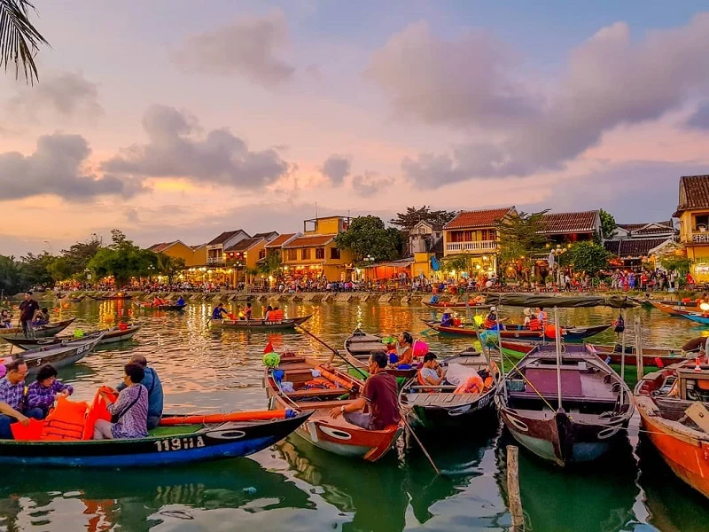 Watch sunrise at Hoi An Coconut Village