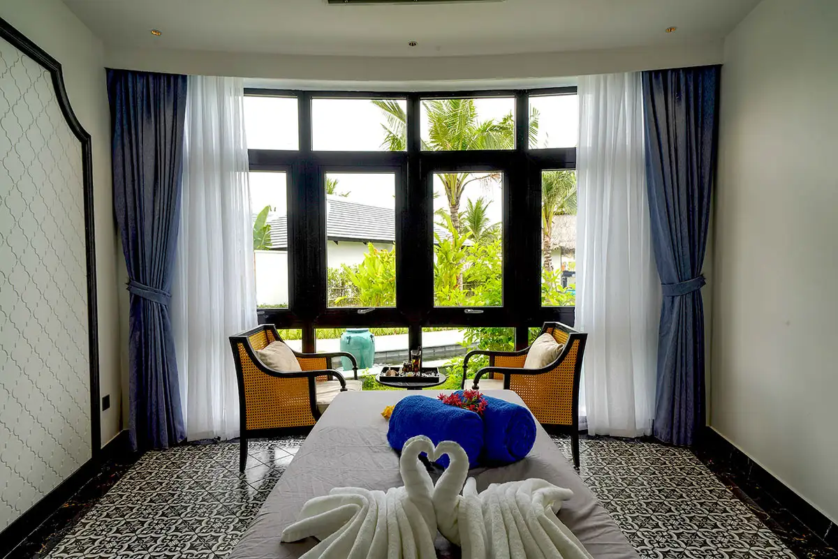 Ngoc Linh Spa treatment room at Bliss Hoi An Beach Resort and Wellness