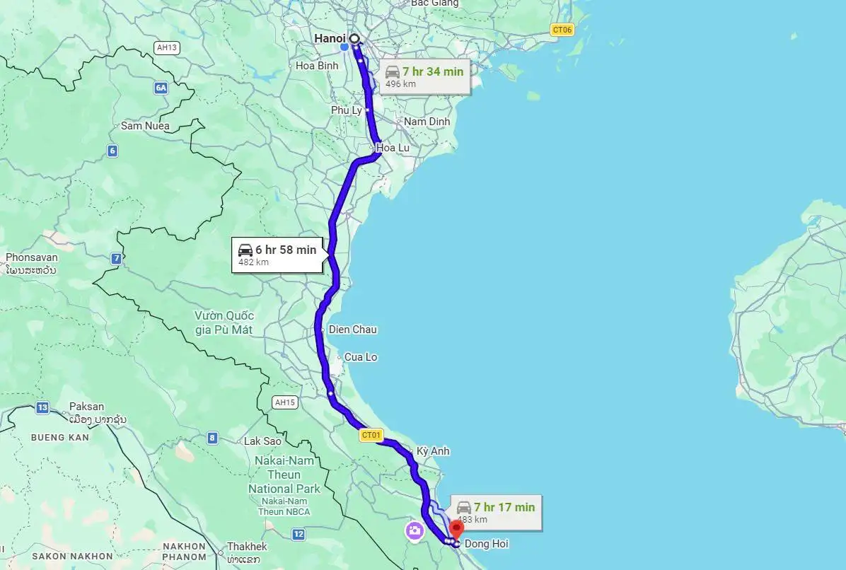 Day 1: Ha Noi to Dong Hoi