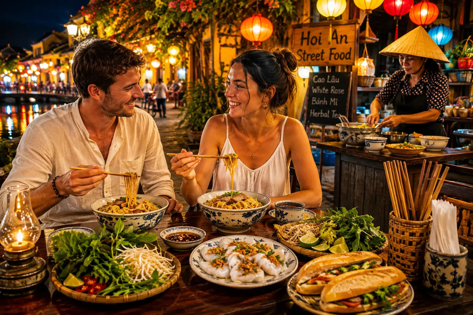 Exploring Hoi An's culinary heritage through an evening street food experience (Source: Collect)