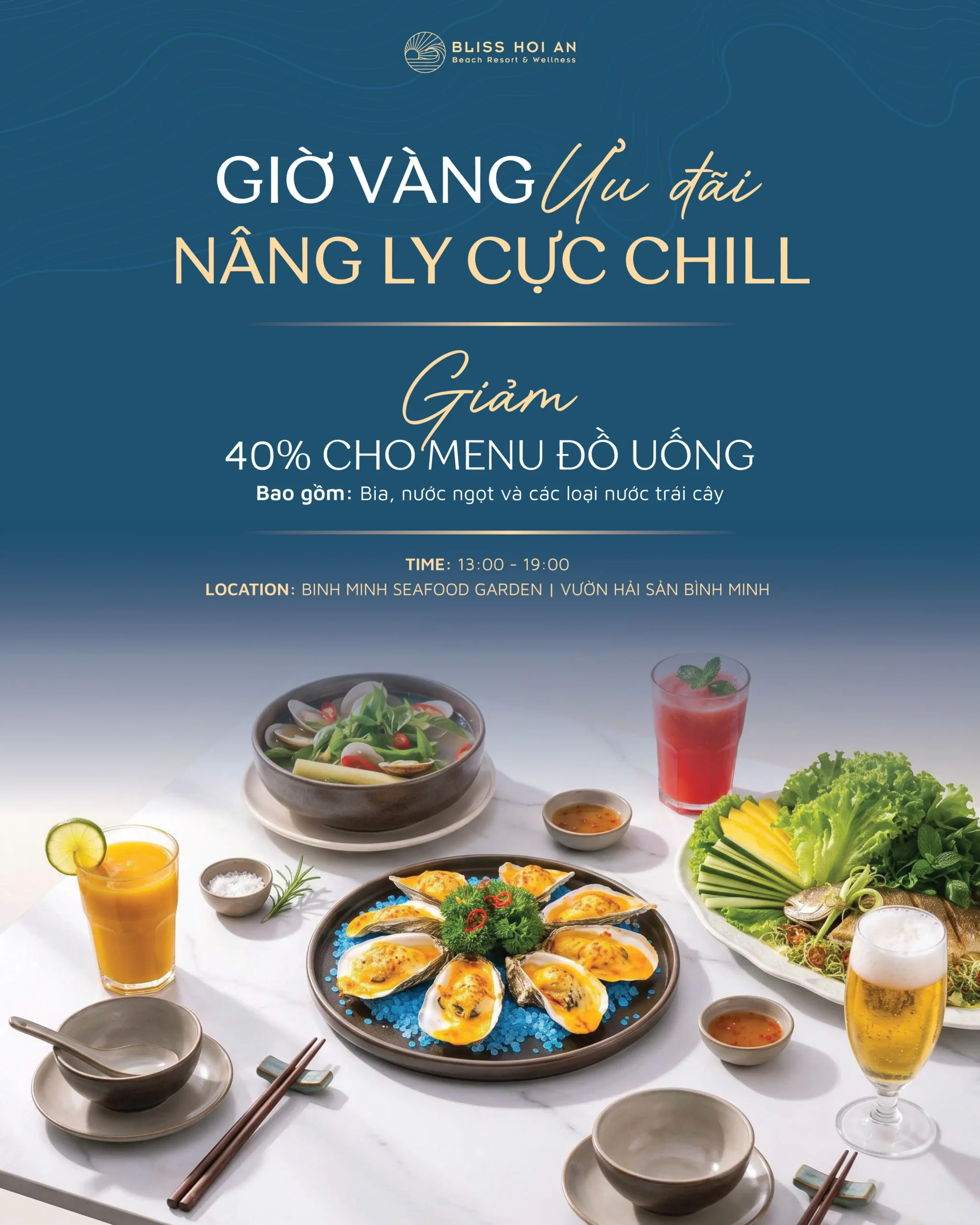 GIỜ VÀNG ƯU ĐÃI, NÂNG LY CỰC CHILL