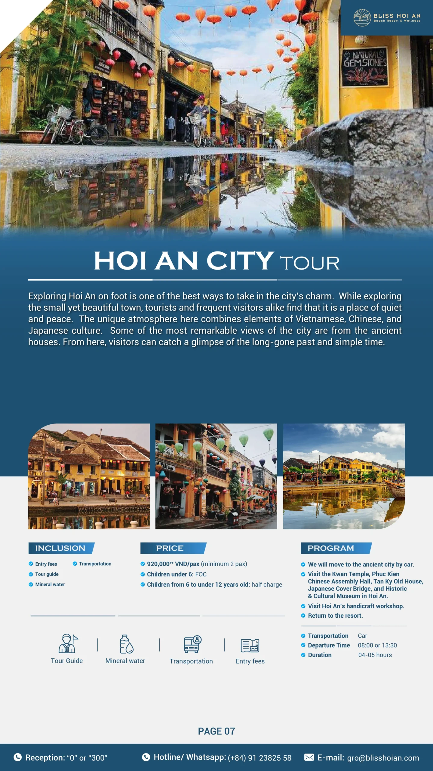 Bliss Hoi An Resort - Tham Quan Hoi An Tour