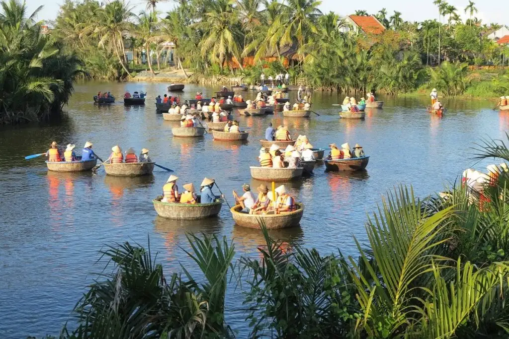 Cam Thanh coconut forest basket boat honeymoon