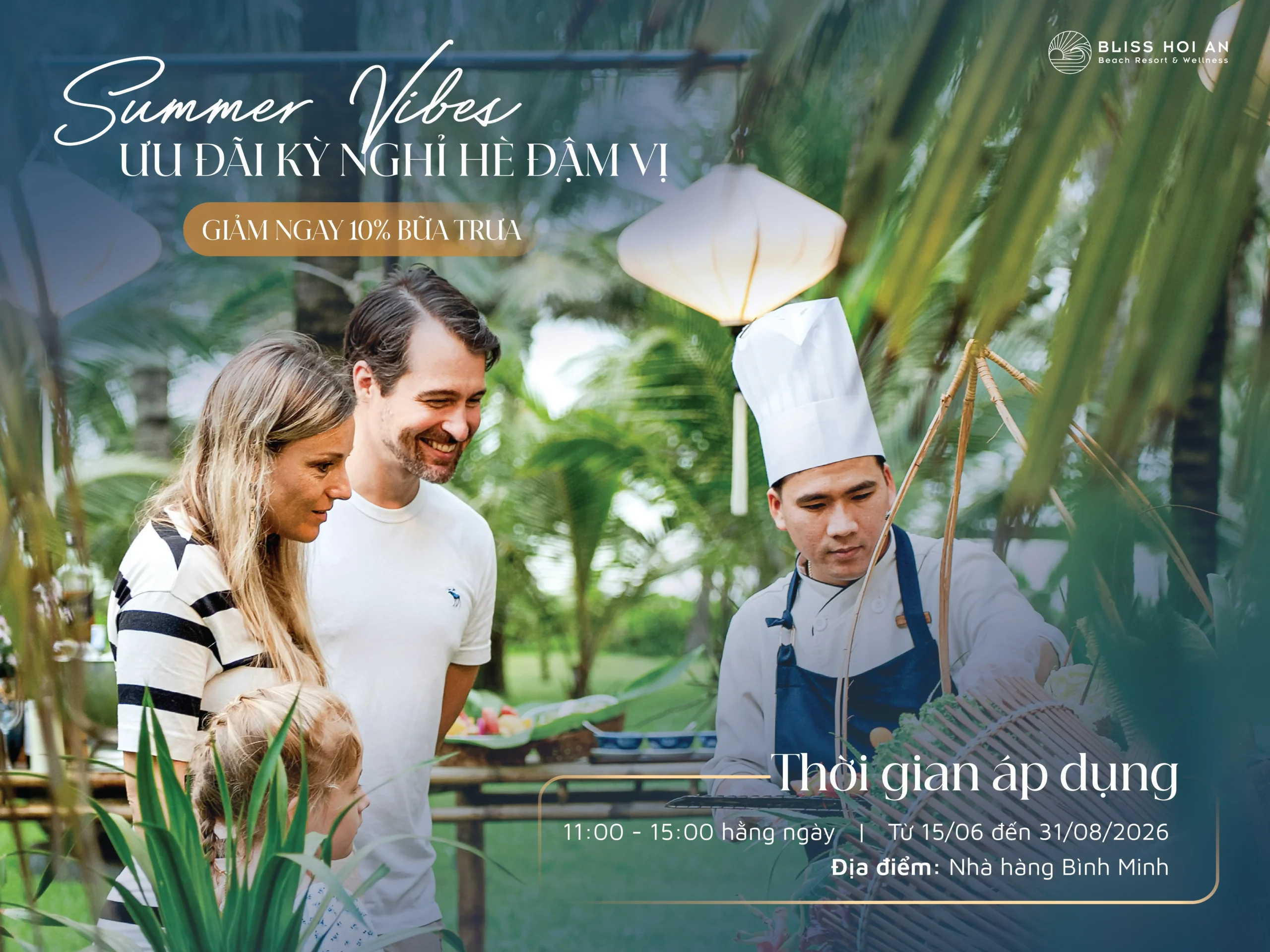 🌞 VIBES D’ÉTÉ | ÉCHAPPÉE ESTIVALE RICHE EN SAVEURS – 10 % DE RÉDUCTION SUR LE DÉJEUNER AU RESTAURANT BINH MINH