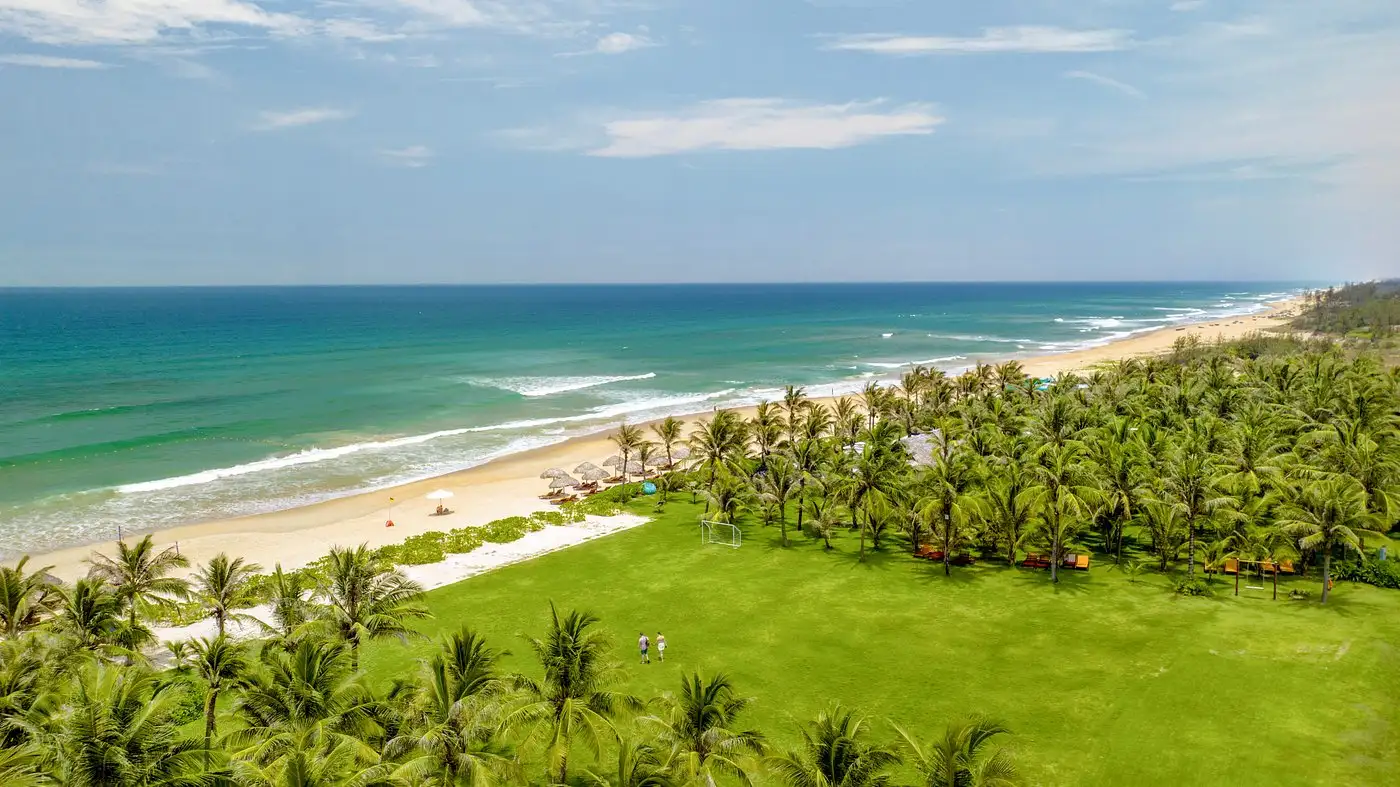 Bliss Hoi An is located right on Binh Minh Beach, offering a peaceful beachfront setting away from the busier streets of Hoi An