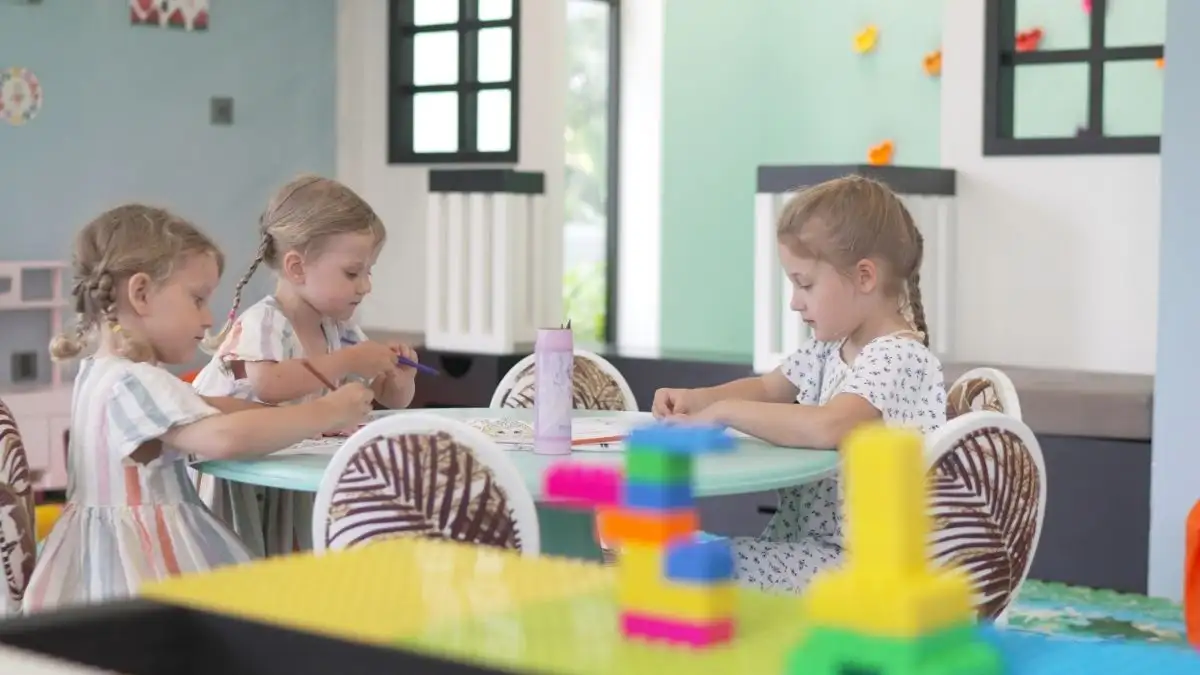 A colorful children's play area (Kids Club) featuring a wide range of fun activities for the little ones