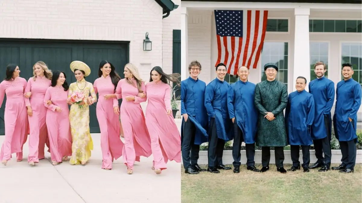 What is a bridal party and how does it differ in Vietnamese Weddings?