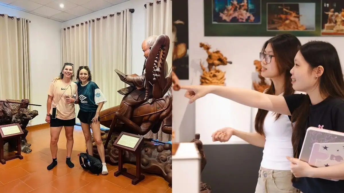 You will have time to visit the small museum before starting your carving (Source: Wood Art Vietnam)