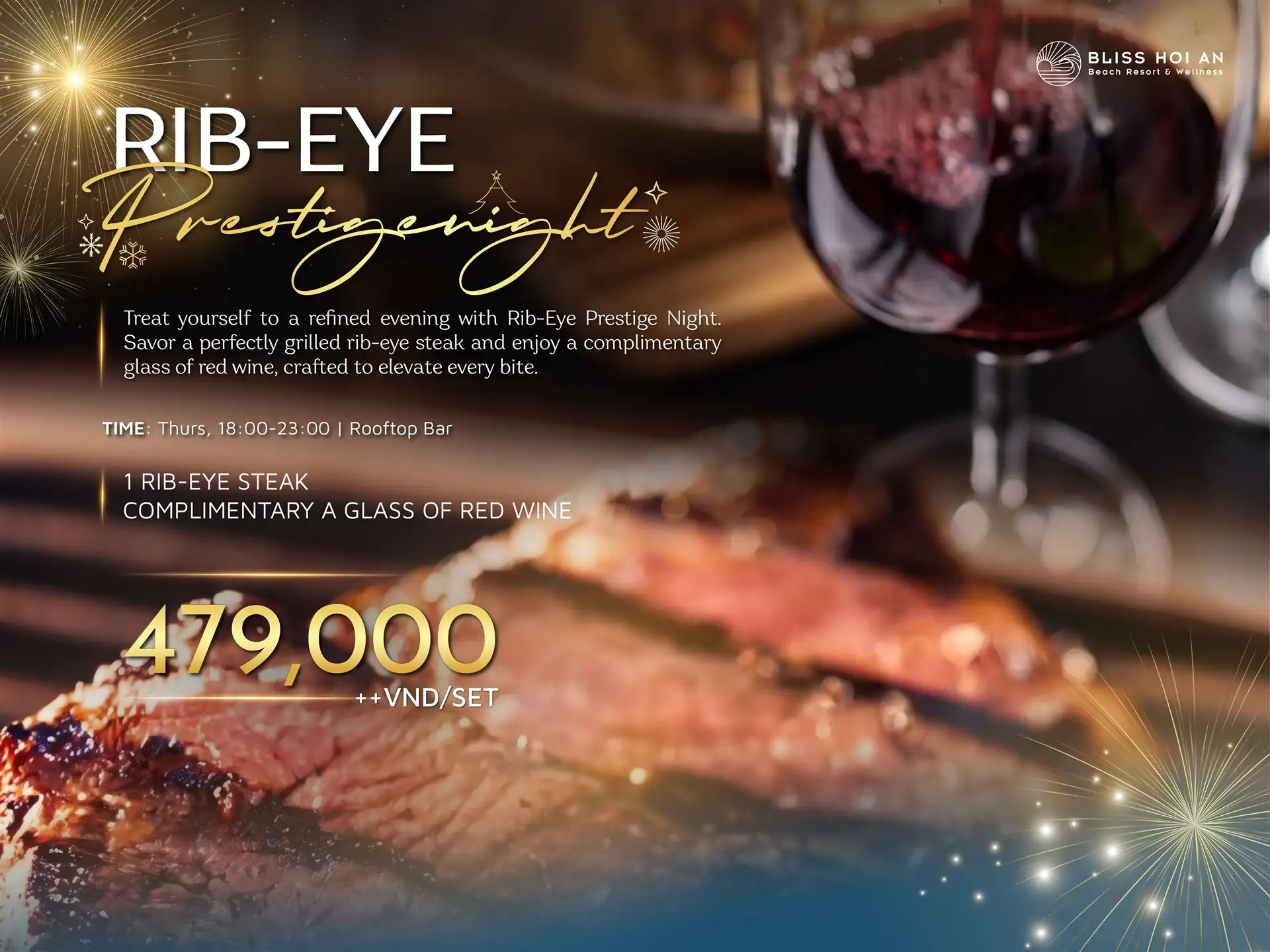 RIB-EYE PRESTIGE NIGHT | A FESTIVE EVENING OF FINE DINING