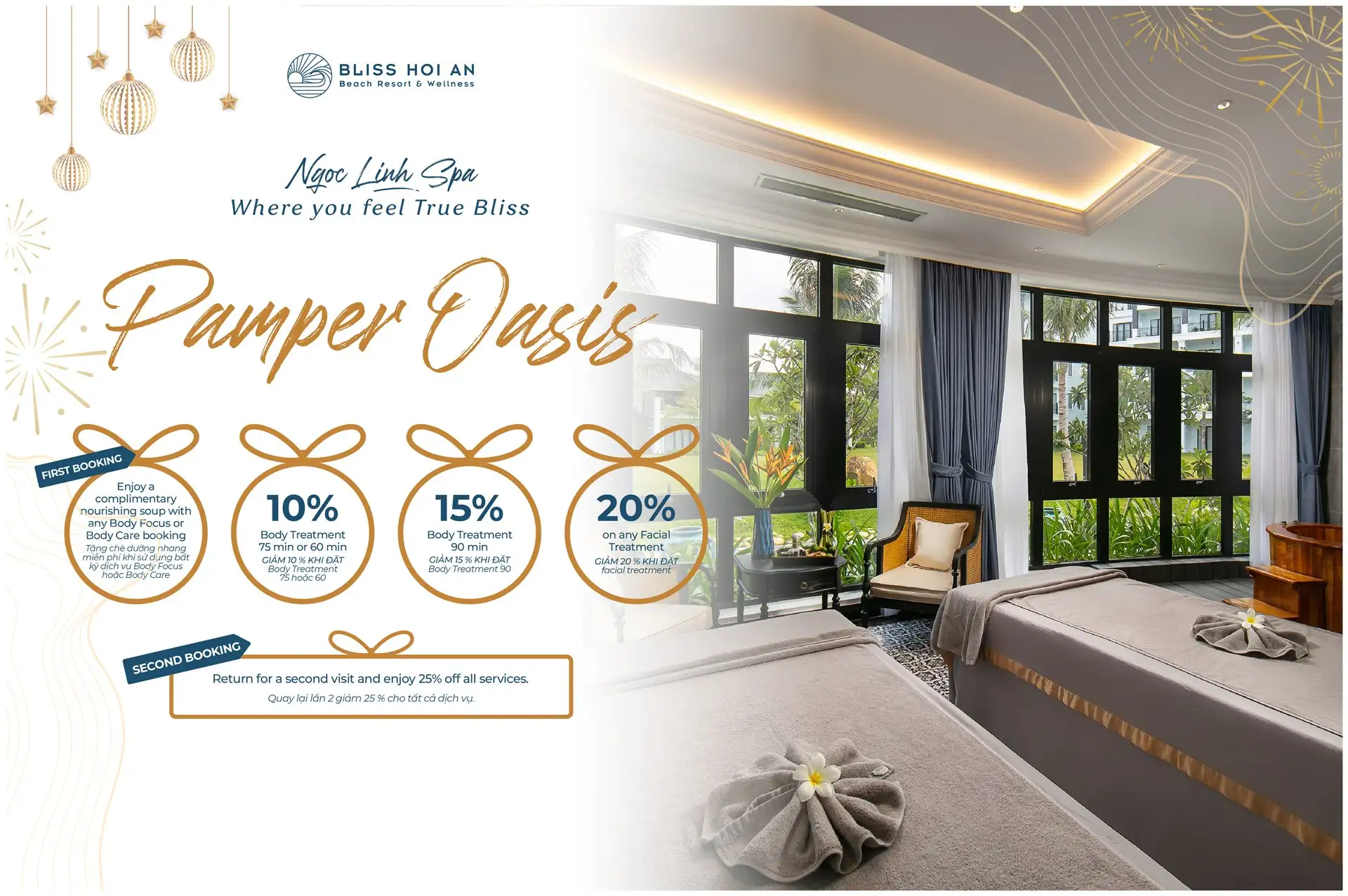 PAMPER OASIS | SPECIAL OFFERS AT NGOC LINH SPA