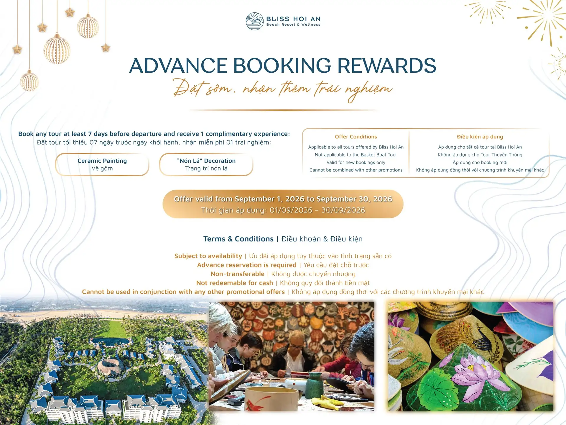 ADVANCE BOOKING REWARD | PLAN EARLY, ENJOY MORE EXPERIENCES