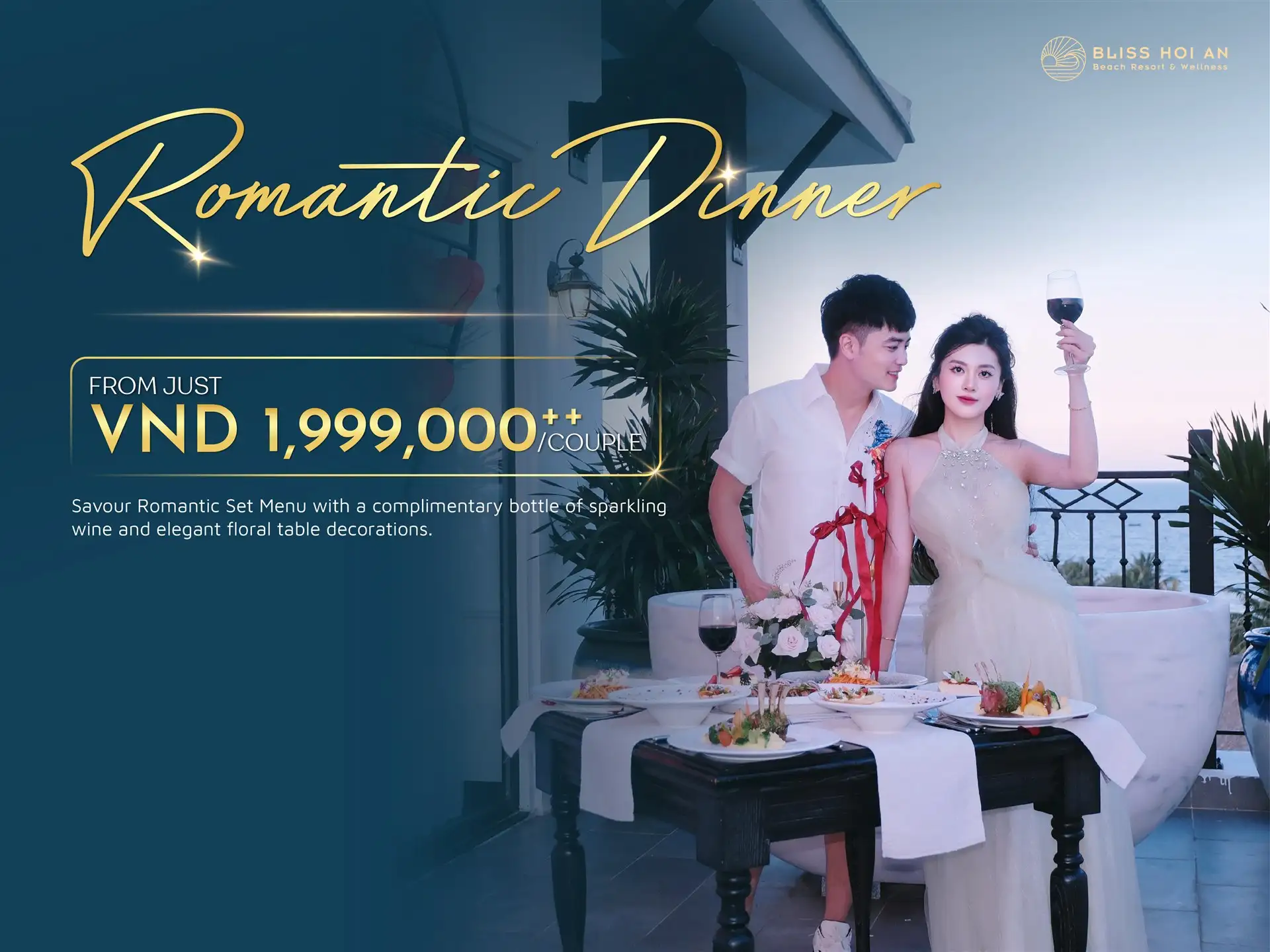ROMANTIC DINNER | A ROMANTIC SEASIDE DATE FROM JUST VND 1,999,000++/COUPLE
