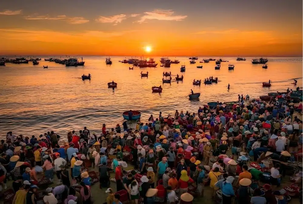 Check the local fishing schedule to avoid arriving when activity is quiet (Source: 24h.com.vn)