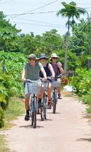 Cycling to Tra Que village (Source: danangfantasticity.com) Cycling to Tra Que village (Source: danangfantasticity.com)