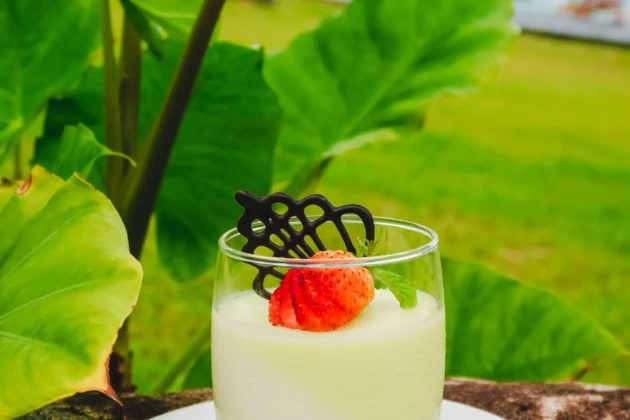 Lemongrass pannacotta